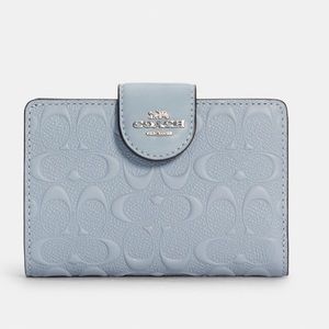 NWT Coach Signature Leather Corner Zip Wallet (Style # C5896) Discontinued Color